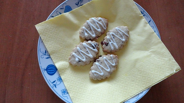 Ořechovo - brusinkové keksy