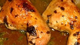 Pečené kuře s libečkem