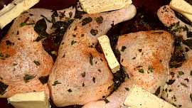 Pečené kuře s libečkem