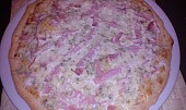 Rychlá pizza "domácí" sýrová a chorizo (pizza od Isindy)