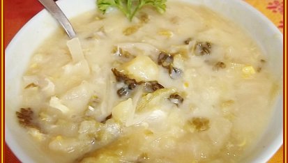Smetanová kapustovo-zelná polévka s houbami, Smetanová kapustovo- zelná polévka s houbami