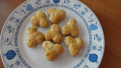 Sýrovo-vločkové keksy