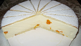 Tvarohovo smetanový dort s mandarinkami