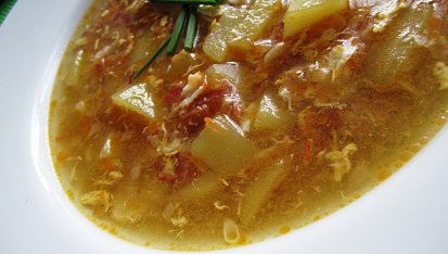 Uzená česnečka, Uzená česnečka