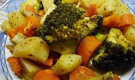 Brokolice, mrkev, brambory v páře a MW