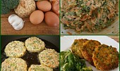 Brokolicovo - mrkvové placičky, část použitých surovin+postup