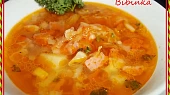 Buřtíková polévka s celerem a hlívou ústřičnou, Buřtíková polévka s celerem a hlívou ústřičnou