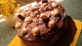 Čoko tvarohový dort