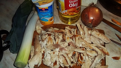 Dobrá zapečená uzená ryba, ingredience...