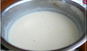 Hermelínové brambory se sýrovou zálivkou, sýrová zálivka-omáčka