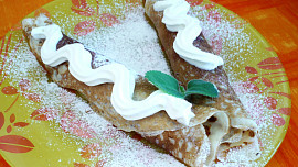 Jahodové palačinky