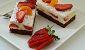 Jahodové řezy s mascarpone krémem