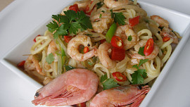 Krevety po thajsku z dostupných surovin