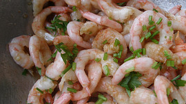 Krevety po thajsku z dostupných surovin