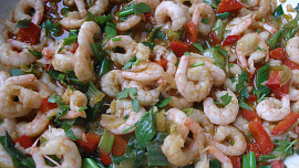 Krevety po thajsku z dostupných surovin