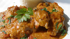 Kuřecí v křenové pikantní omáčce s ljutěnicí