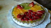 Nepečený ovocný dort II.