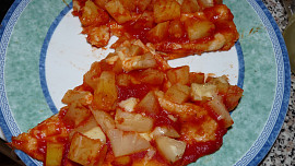 Ovocné pizzy v MW - těsto podle Jikotky - CRISP