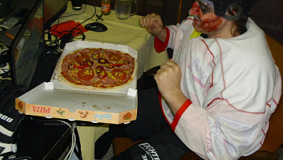Pizza z baru, foceno v  baru, jinou jsem nenašla
