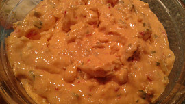 Pomazánka „Plamen“ ze sýrů a zeleniny