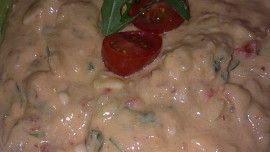 Pomazánka „Plamen“ ze sýrů a zeleniny