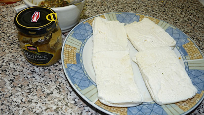 Přírodní šmakoun zapečený se špagetami v MW, ingredience