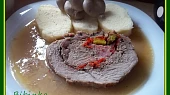 Vepřová roláda dušená v hlívové omáčce, Vepřová roláda dušená v hlívové omáčce