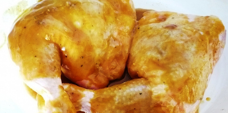 Zlaté kuře s hořčično - medovou omáčkou