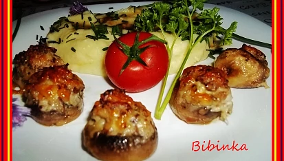Chutné zapečené žampiony, Chutné zapečené žampiony