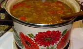 Cizrnová polévka se zelím (takovýhle kotel polévky vařím denně - 5 lidí)