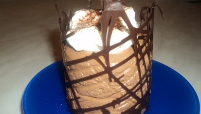 Čokoládový mousse s jemnou příchutí pomeranče