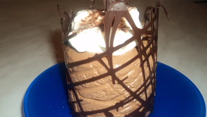 Čokoládový mousse s jemnou příchutí pomeranče
