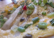 Kaparovo-chřestová omeletka -narychlo