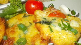 Křehké chřestovo - špenátové placičky