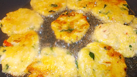 Křehké chřestovo - špenátové placičky