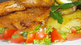 Křehké kuřecí řízky s klobáskovou chutí a vůní