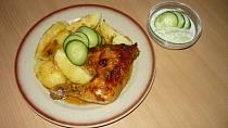 Kuřátko pečené v marinádě