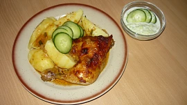 Kuřátko pečené v marinádě