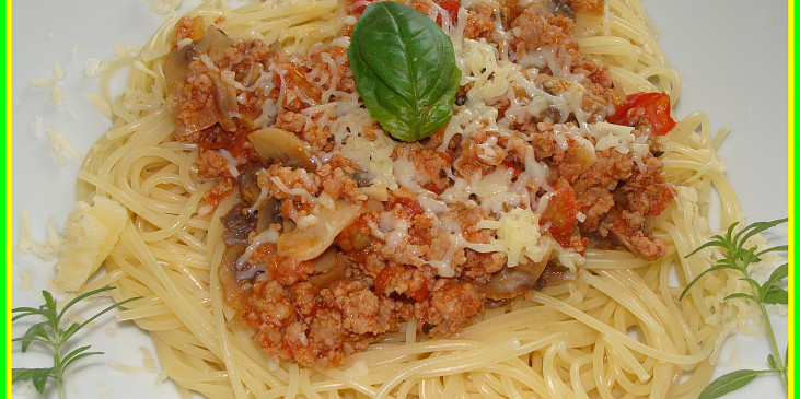 Pikantní mleté maso na špagety