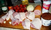 Prvomájové provensálské kuře, ingredience..,