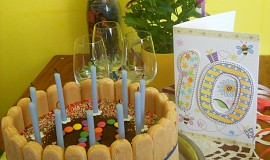 Smetanový narozeninový dort