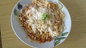 Špagety s domácí omáčkou