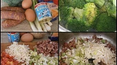 Zapečená brokolice v MW, část použitých surovin+postup