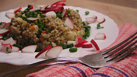 Pohanka v sýrové omáčce