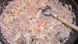 Pohanka v sýrové omáčce