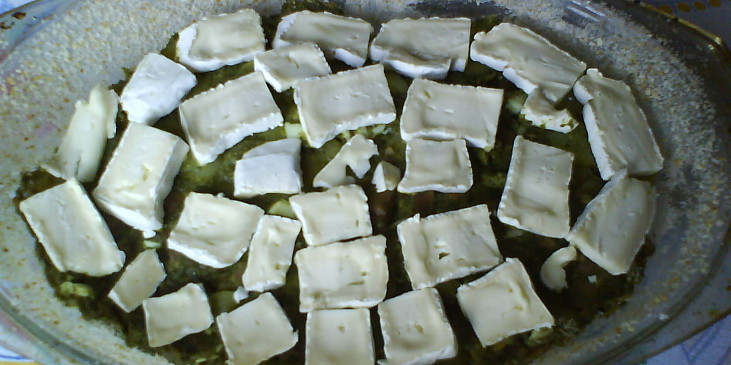 Zapečené brambory se špenátem a Hermelínem (Před)