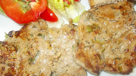 Přírodní plátky z vepřové krkovice s bylinkami