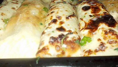 Špenátovo - mangoldové palačinky se slaninou/k lososovým steakům/