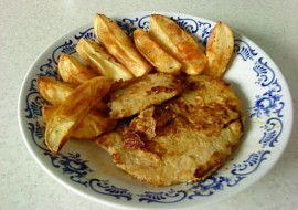 Šťavnatá vepřová  kýta (Marinovaná vepřová kýta s americkými brambory tří chutí)