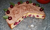 Třený tvarohový koláč s třešněmi a "superrychlou paříží"